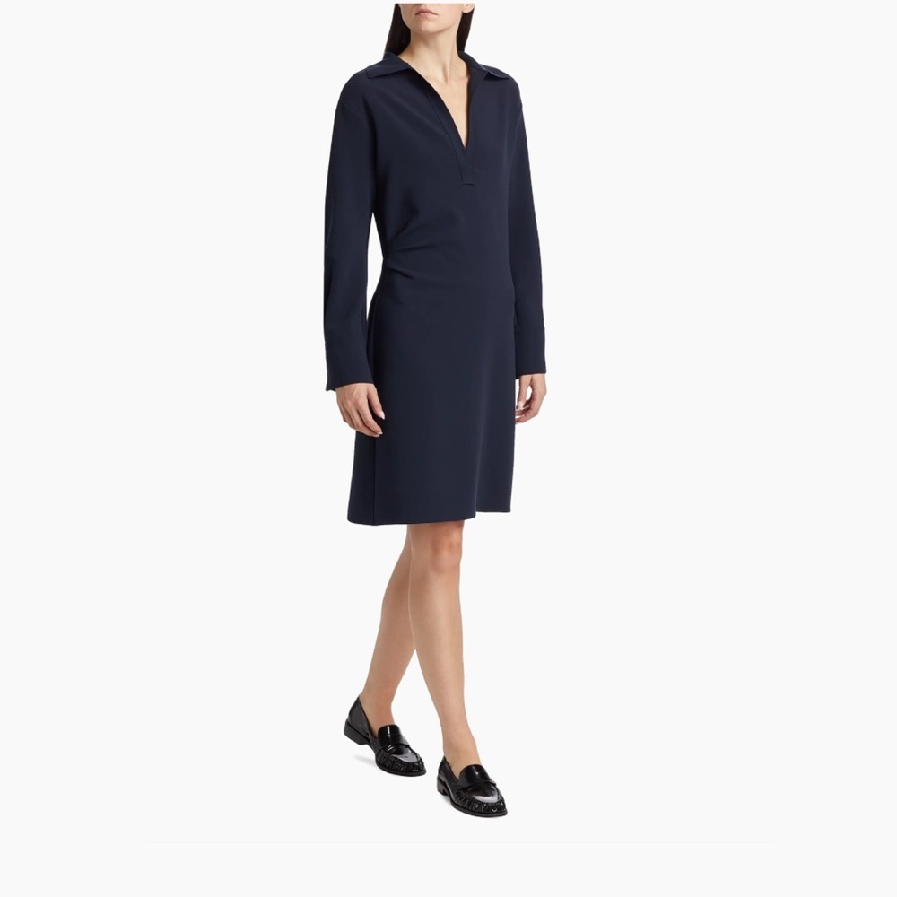 NEW Vince Rugby Knee Length Dress Coastal Navy Size 6